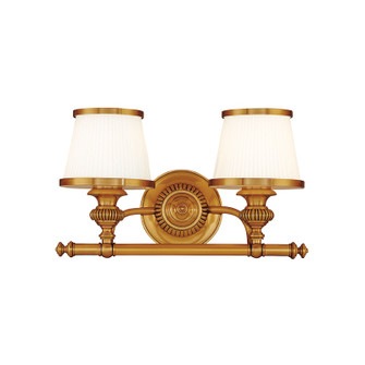 Milton Two Light Bath Bracket in Flemish Brass (70|2002FB)