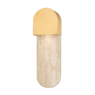 Hobart One Light Wall Sconce in Aged Brass (70|1851AGB)