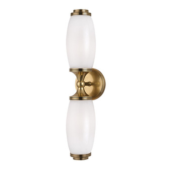 Brooke Two Light Wall Sconce in Aged Brass (70|1682AGB)