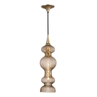 Pomfret One Light Pendant in Aged Brass (70|1600AGBBZ)