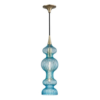 Pomfret One Light Pendant in Aged Brass (70|1600AGBBL)