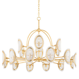 Danes 18 Light Chandelier in Vintage Gold Leaf (70|1550VGL)