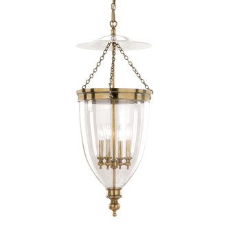 Hanover Four Light Pendant in Aged Brass (70|143AGB)