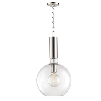 Raleigh One Light Pendant in Polished Nickel (70|1413PN)