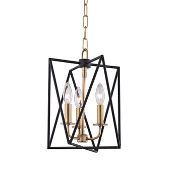 Laszlo Three Light Pendant in Aged Brass (70|1110AGB)