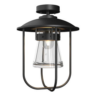 Erlenmeyer One Light Outdoor Semi-Flush Mount in Coastal Black (39|356015SKT80ZM0467)