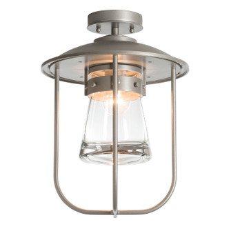 Erlenmeyer One Light Outdoor Semi-Flush Mount in Coastal Oil Rubbed Bronze (39|356015SKT14ZM0467)