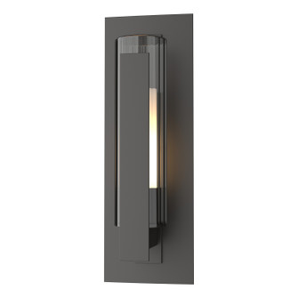 Vertical Bar Vertical Bar Fluted Glass Small Outdoor Sconce in Coastal Oil Rubbed Bronze (39|307281SKT14ZU0660)