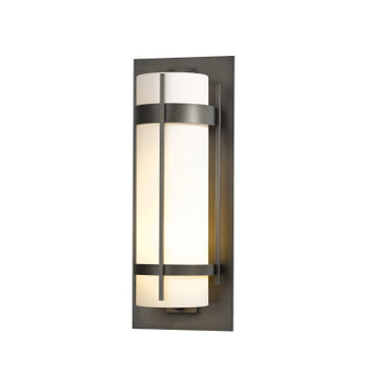 Banded One Light Outdoor Wall Sconce in Coastal Dark Smoke (39|305895SKT77GG0240)