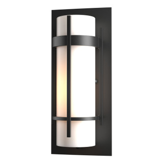 Banded One Light Outdoor Wall Sconce in Coastal Black (39|305892SKT80GG0066)