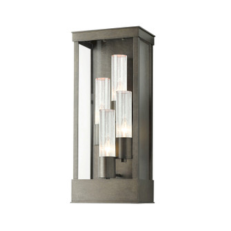 Portico Four Light Outdoor Wall Sconce in Coastal Burnished Steel (39|304330SKT78GG0392)