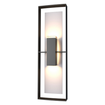 Shadow Box Two Light Outdoor Wall Sconce in Coastal Black (39|302607SKT8078ZM0546)