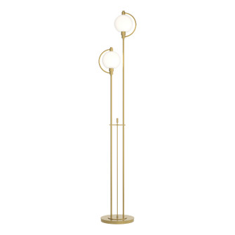 Pluto Two Light Floor Lamp in Modern Brass (39|242210SKT86GG0436)
