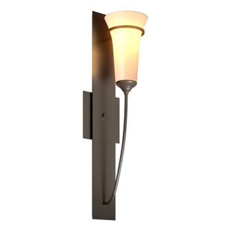 Banded One Light Wall Sconce in Dark Smoke (39|206251SKT07GG0068)