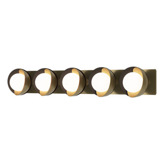 Brooklyn Brooklyn 5-Light Straight Double Shade Bath Sconce in Modern Brass (39|201379SKT8610GG0711)