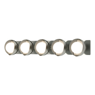 Brooklyn Brooklyn 5-Light Straight Double Shade Bath Sconce in Sterling (39|201379SKT8582GG0711)