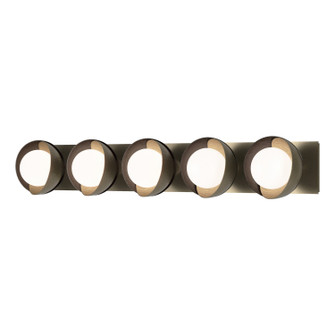 Brooklyn Brooklyn 5-Light Straight Double Shade Bath Sconce in Soft Gold (39|201379SKT8414GG0711)