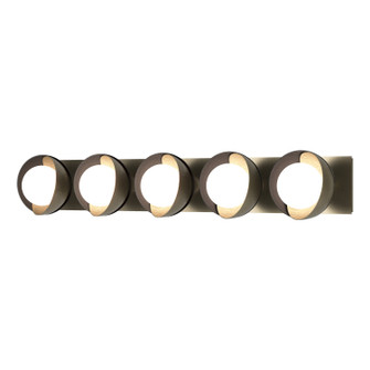 Brooklyn Brooklyn 5-Light Straight Double Shade Bath Sconce in Soft Gold (39|201379SKT8410GG0711)