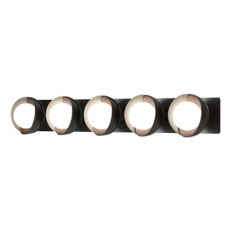 Brooklyn Brooklyn 5-Light Straight Double Shade Bath Sconce in Oil Rubbed Bronze (39|201379SKT1482GG0711)