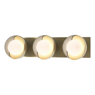 Brooklyn Brooklyn 3-Light Straight Double Shade Bath Sconce in Modern Brass (39|201378SKT8682GG0711)