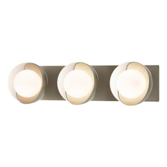 Brooklyn Brooklyn 3-Light Straight Double Shade Bath Sconce in Soft Gold (39|201378SKT8402GG0711)