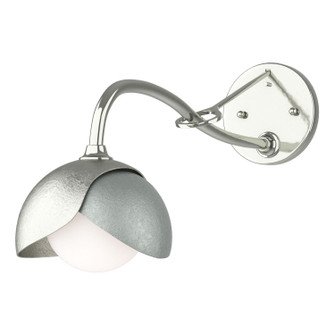 Brooklyn Brooklyn 1-Light Double Shade Long-Arm Sconce in Sterling (39|201377SKT8582GG0711)
