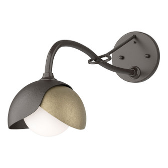 Brooklyn One Light Wall Sconce in Oil Rubbed Bronze (39|201377SKT1484GG0711)