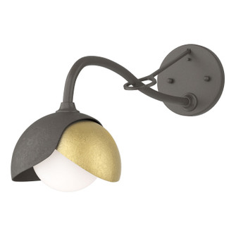 Brooklyn One Light Wall Sconce in Dark Smoke (39|201377SKT0786GG0711)