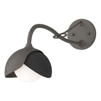 Brooklyn One Light Wall Sconce in Dark Smoke (39|201377SKT0710GG0711)