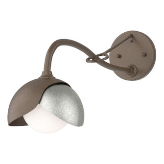 Brooklyn One Light Wall Sconce in Bronze (39|201377SKT0585GG0711)
