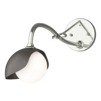 Brooklyn Brooklyn 1-Light Single Shade Long-Arm Sconce in Sterling (39|201376SKT8514GG0711)