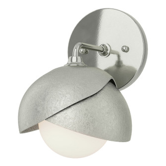 Brooklyn Brooklyn 1-Light Double Shade Bath Sconce in Sterling (39|201374SKT8585GG0711)