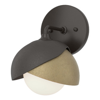 Brooklyn Brooklyn 1-Light Double Shade Bath Sconce in Oil Rubbed Bronze (39|201374SKT1484GG0711)