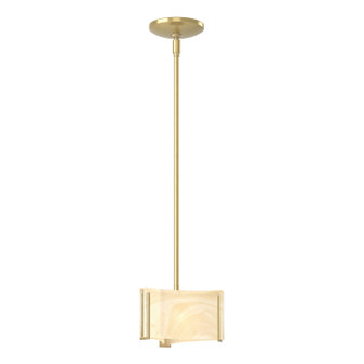 Exos Glass One Light Mini Pendant in Modern Brass (39|188100SKTMULT86AA0156)