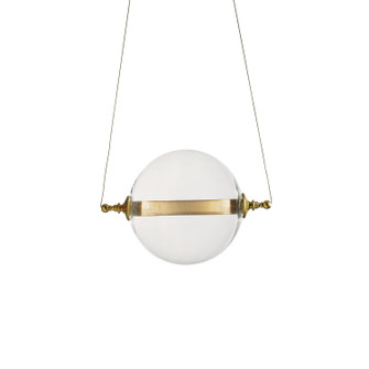 Otto LED Mini Pendant in Black with Brass Accents (39|161305SKTSTND31YT0517)