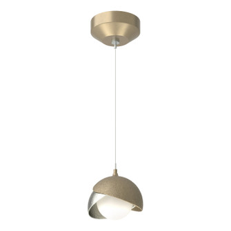 Brooklyn One Light Mini Pendant in Soft Gold (39|161183SKTSTND8485GG0711)