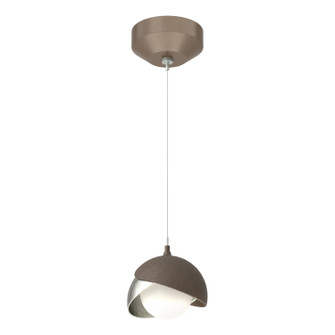 Brooklyn One Light Mini Pendant in Bronze (39|161183SKTSTND0585GG0711)