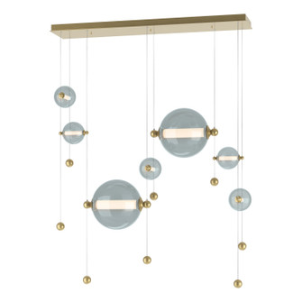 Abacus Abacus 7-Light Double Linear LED Pendant in Ink (39|139054LEDSTND89YL0694)
