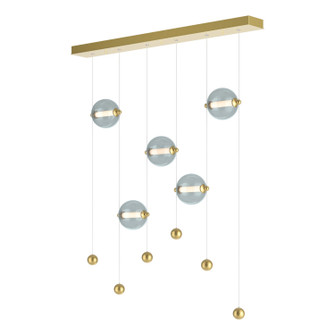 Abacus Abacus 5-Light LED Pendant in Ink (39|139050LEDSTND89GG0668)