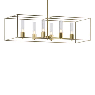 Portico Six Light Pendant in Modern Brass (39|138940SKTMULT8684II0392)