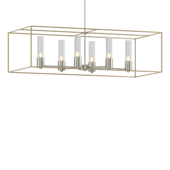 Portico Six Light Pendant in Sterling (39|138940SKTMULT8586II0392)