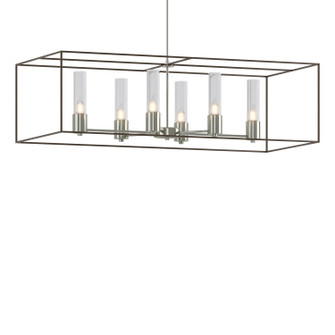 Portico Six Light Pendant in Sterling (39|138940SKTMULT8505II0392)
