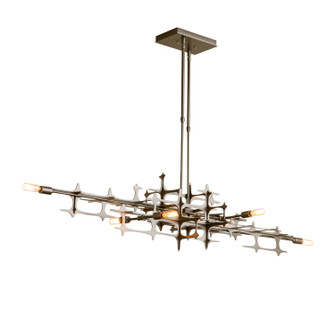 Grid Six Light Pendant in Vintage Platinum (39|136385SKTSTND82)