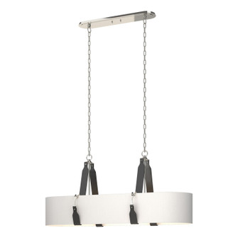 Saratoga Four Light Pendant in Polished Nickel (39|134070SKTSTND24LKSF4608)