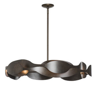 Waves Six Light Pendant in Dark Smoke (39|132160SKTMULT07)