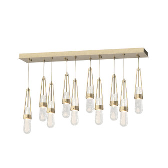 Link Link 10-Light Blown Glass Pendant in Soft Gold (39|131200SKTSTND84YG0434)