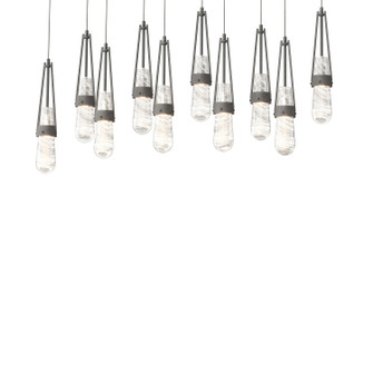 Link Link 10-Light Blown Glass Pendant in Natural Iron (39|131200SKTLONG20YJ0434)