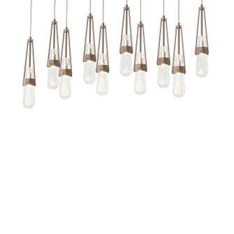 Link Link 10-Light Blown Glass Pendant in Bronze (39|131200SKTLONG05YG0434)