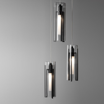 Exos Glass LED Pendant in Black (39|131124SKTSTND10ZM0065)