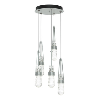 Link Link 5-Light Blown Glass Pendant in Vintage Platinum (39|131120SKTSTND82YJ0434)
